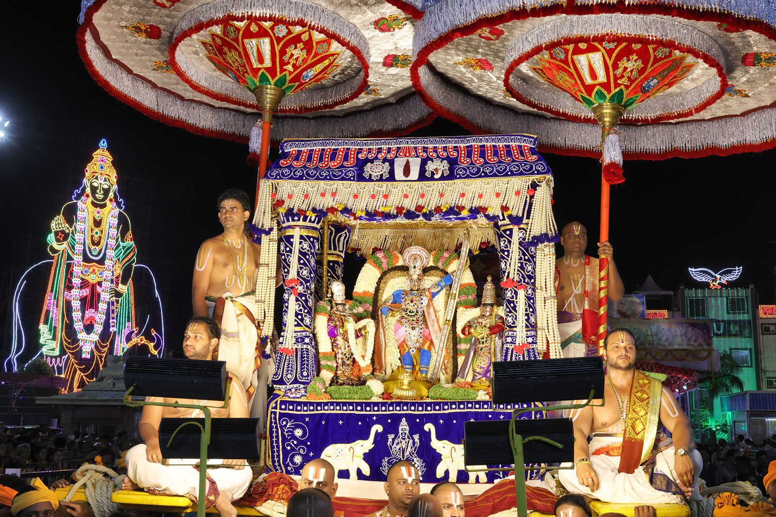 Sri Malayappa Swamy Appears in Sita Swayamvaram Alankaram on Mutyapu Pandiri Vahanam - Gallery image 1