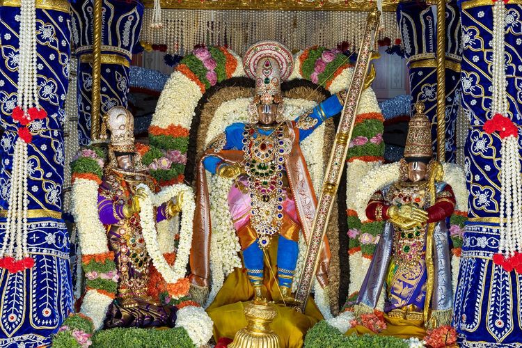 Sri Malayappa Swamy Appears in Sita Swayamvaram Alankaram on Mutyapu Pandiri Vahanam